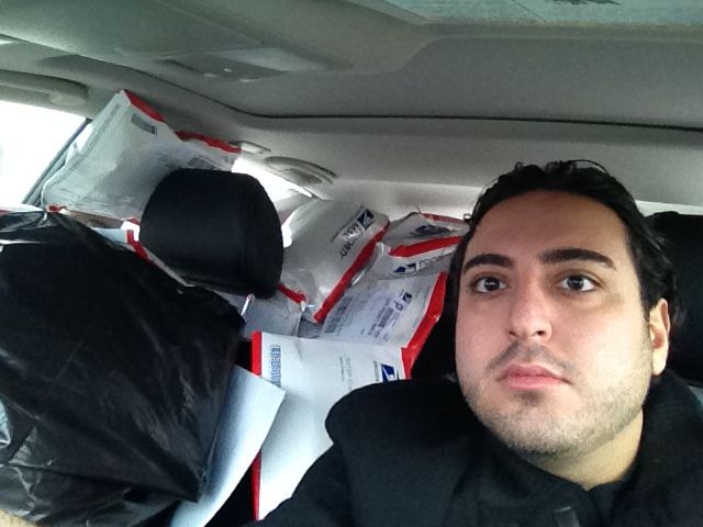 Orders filling Soheil's car in 2012