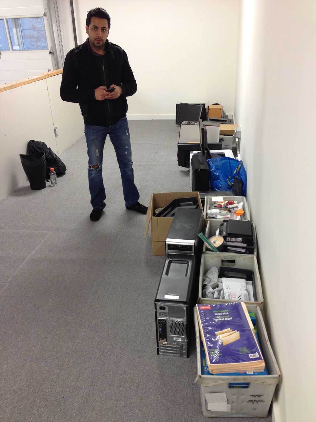 Soheil in his first warehouse in 2013