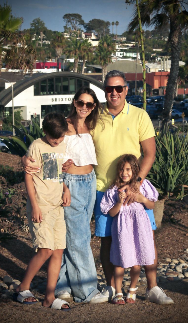 Soheil outdoors with his family